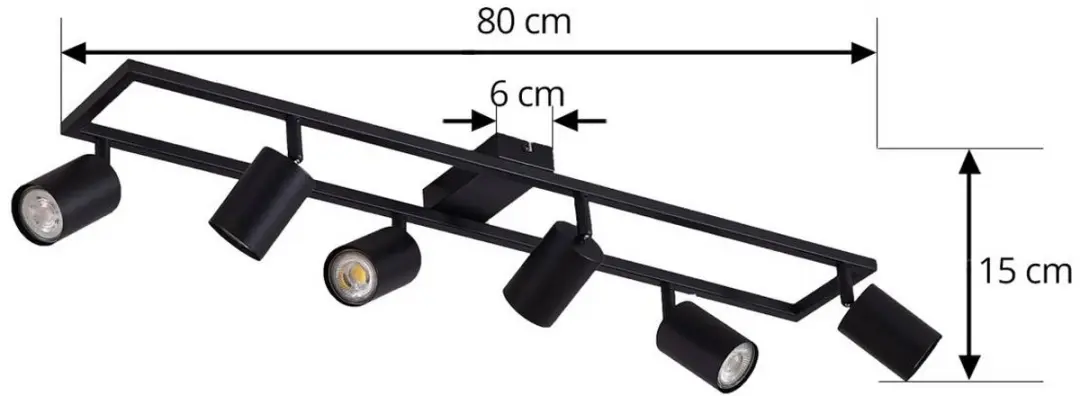 Lindby Buitenspot 6x GU10