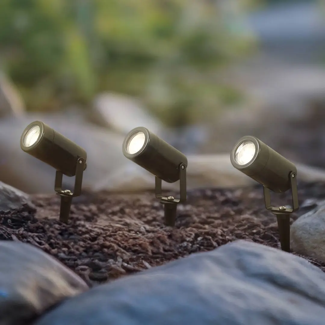 Lindby Buitenspots 3-lichts GU10 Zwart