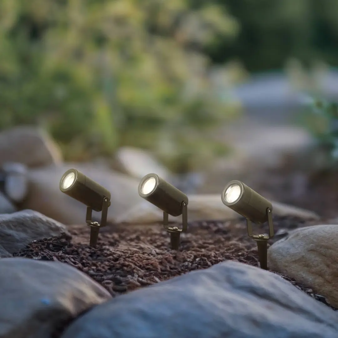 Lindby Buitenspots 3-lichts GU10 Zwart