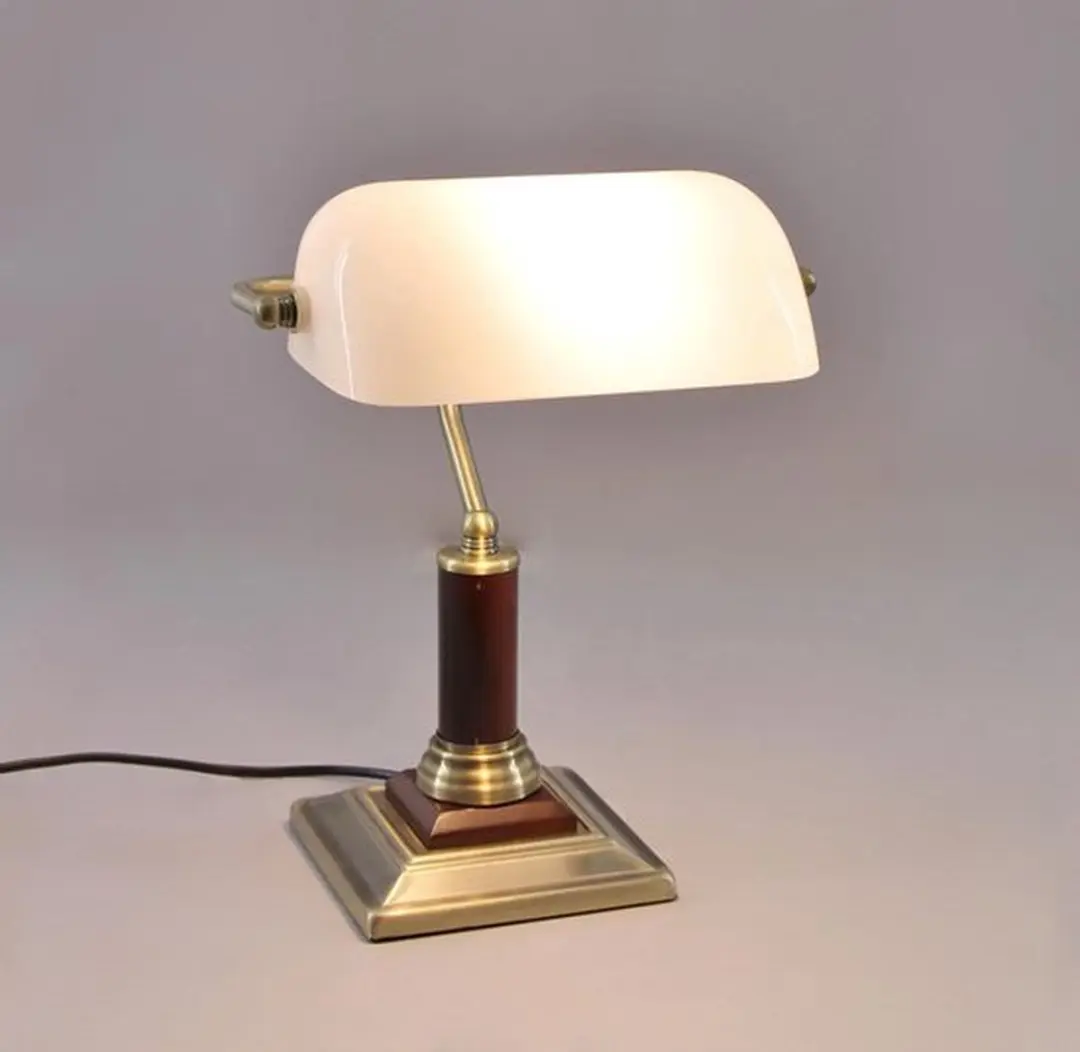 Brilliant BANKIR Bureaulamp - Messing 18cm
