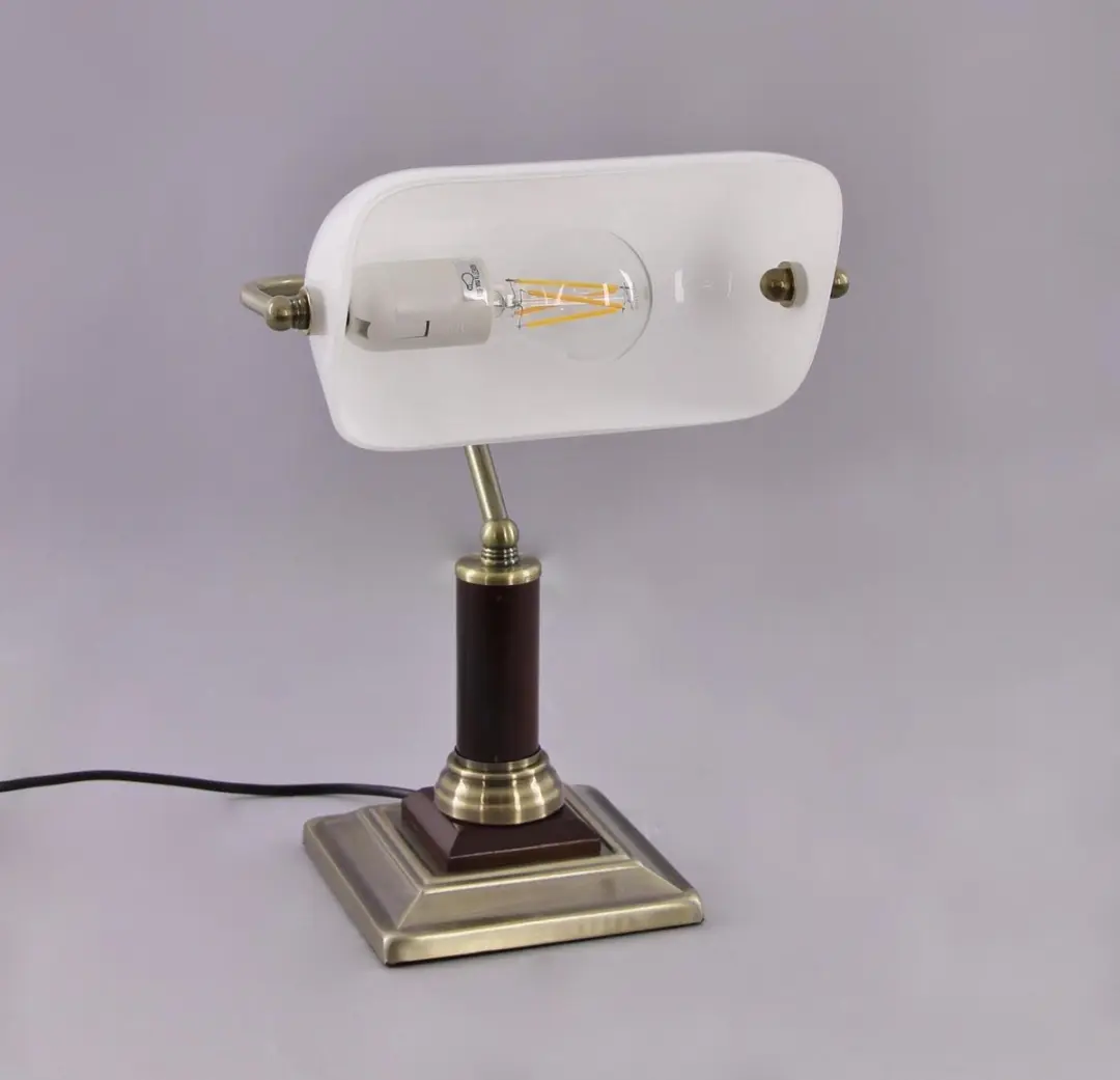 Brilliant BANKIR Bureaulamp - Messing 18cm