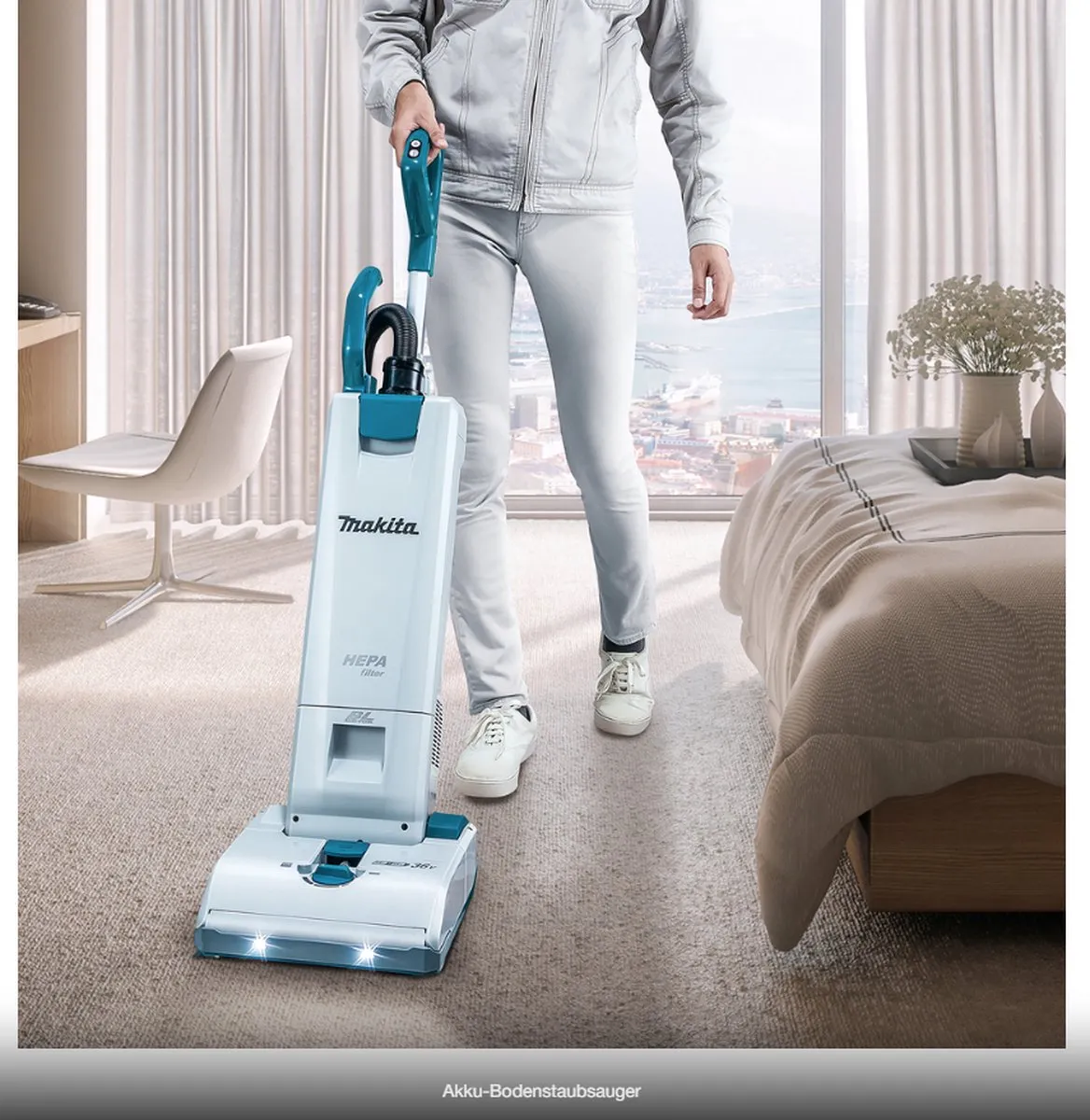 Makita DVC560Z Stofzuiger - 1900l/min - 5L - Wit - afbeelding 6 van 6
