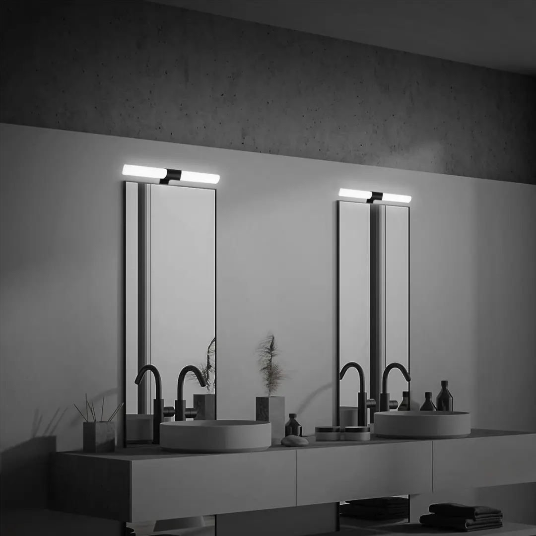 Briloner LED Spiegellamp 12W - 1.300 Lm - Zwart