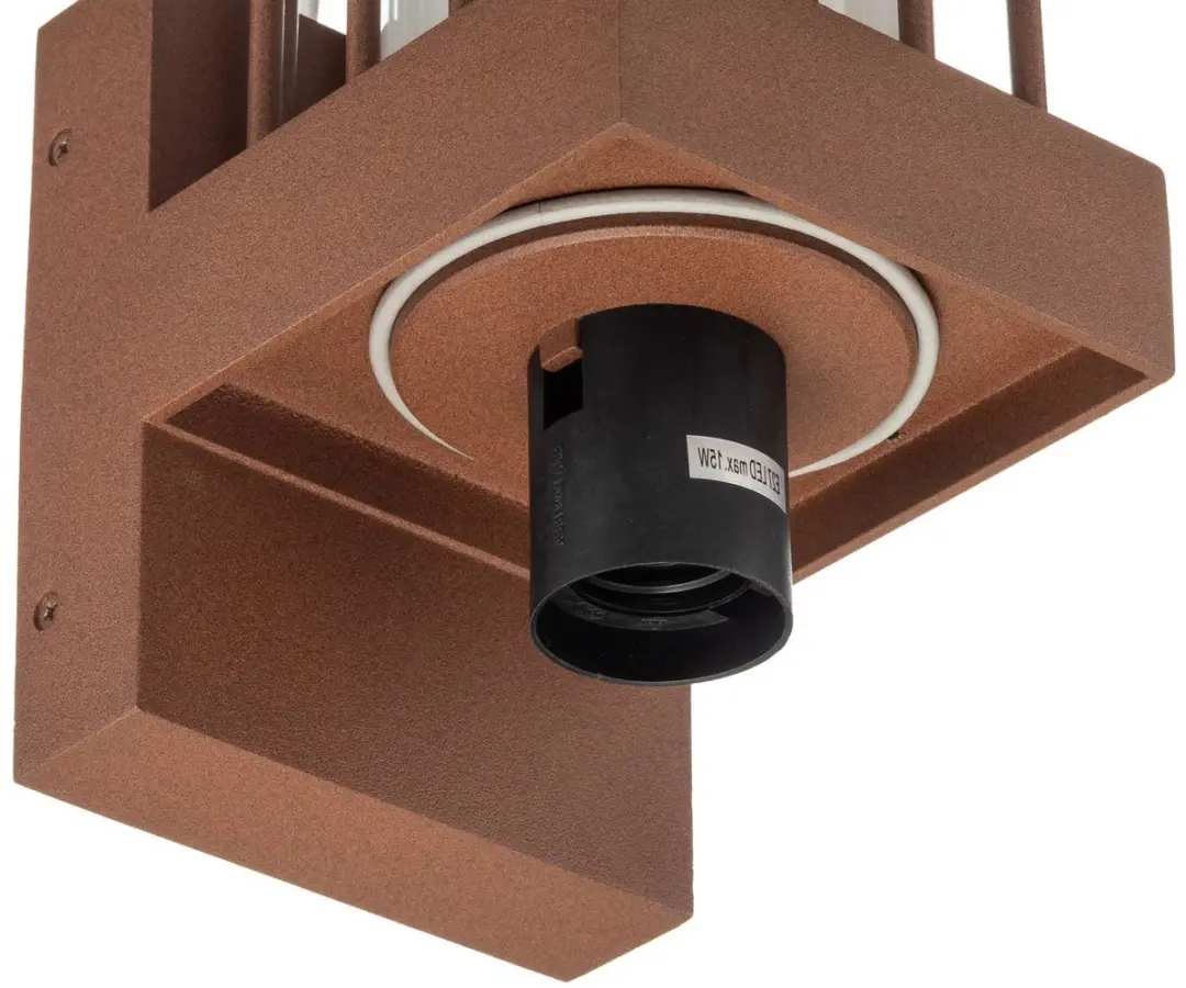 Lucande Wandlamp Buiten 2-Lichts E27 - Roest/Wit