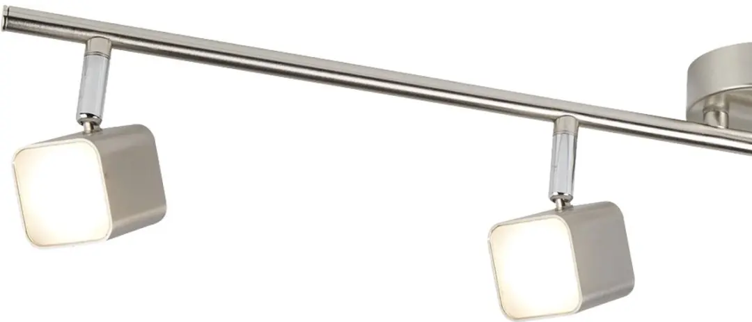 Searchlight LED Plafondlamp Verstelbaar - 4W Warm Wit 3000K - Zilver