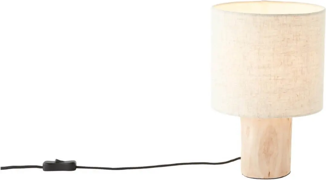 Brilliant Landelijke Schemerlamp Pia 93150/96 - 40W - Crème/Zwart