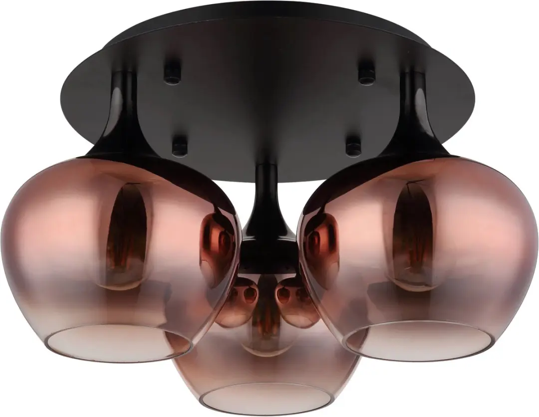 Globo Maxy Plafondlamp Ø45cm - 3 Lichtpunten - Koper