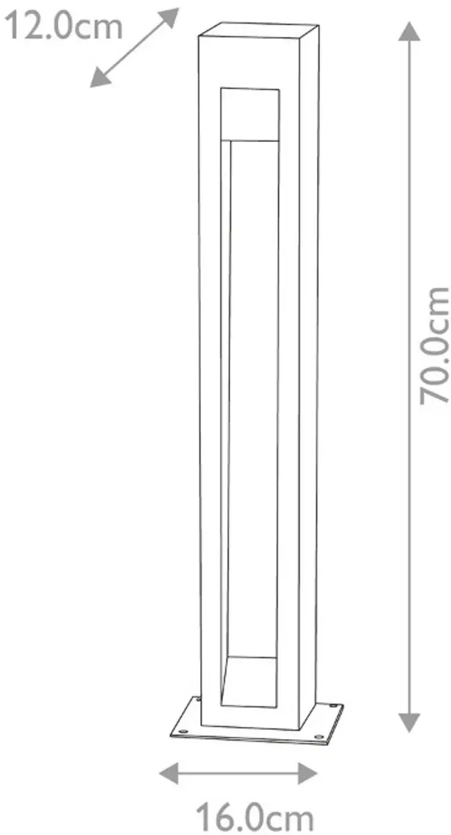 Elstead Mini LED Tuin Pilaar Parkstone 6W - 3000K - IP55