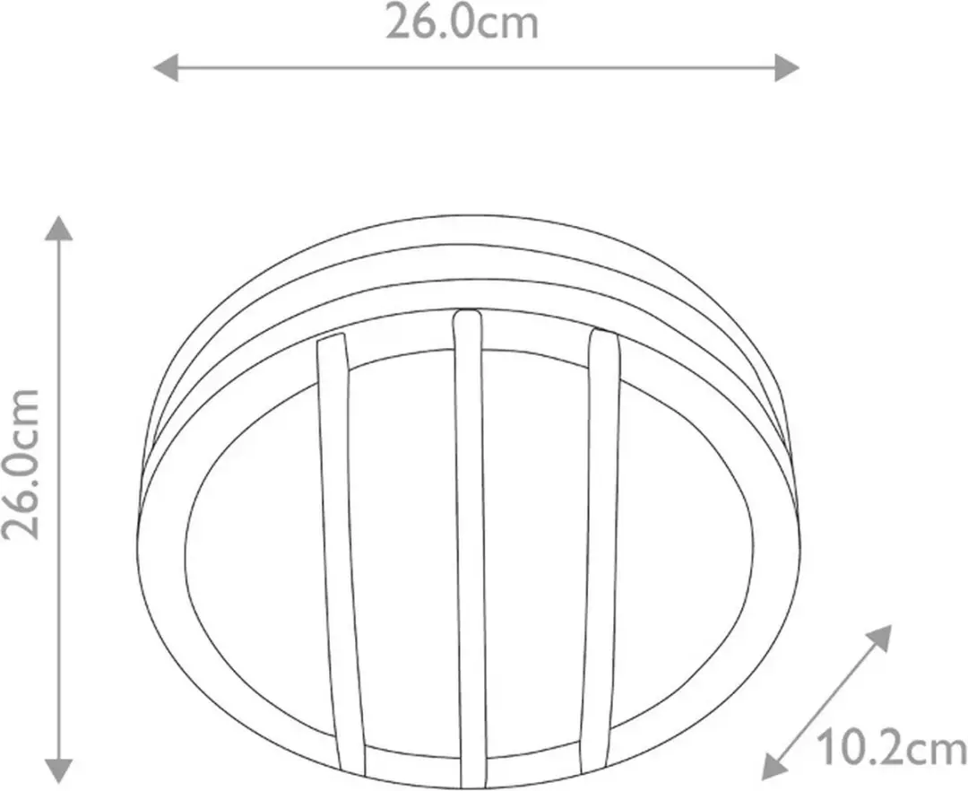 Elstead Sven LED Buitenlamp E27 60W - Dimbaar - Ø260cm