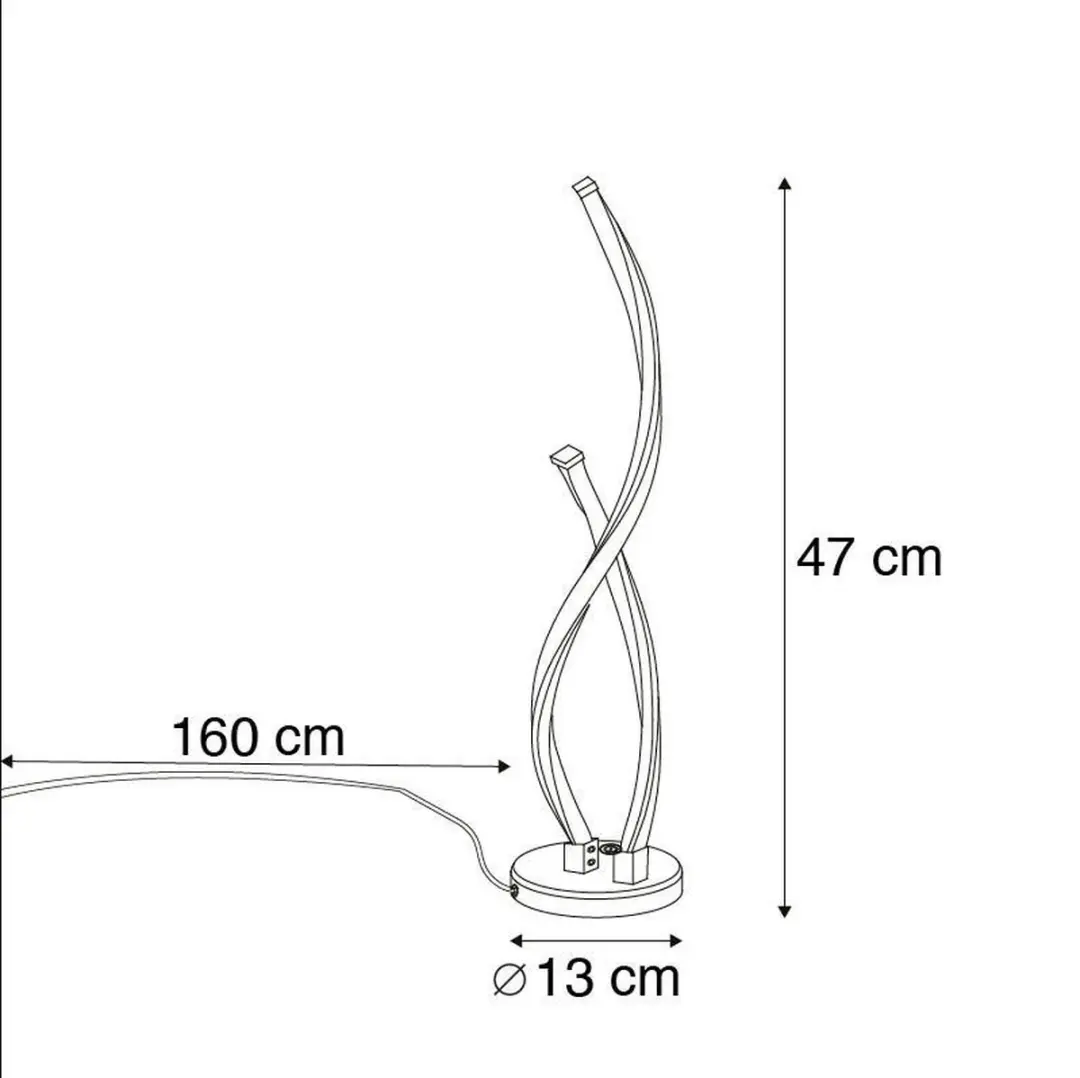 Paul Neuhaus Paulina Dimbare Vloerlamp - Staal - 3000K - afbeelding 6 van 6
