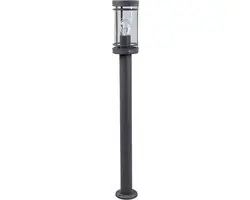 Lindby Padverlichting Roestvrij Staal 80cm - E27 - Donkergrijs