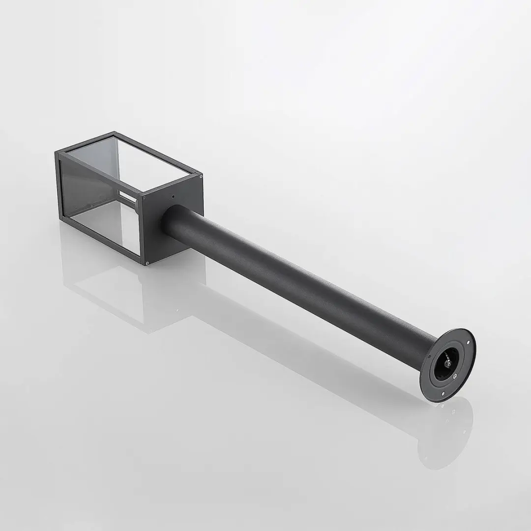 Lindby Tuinpadverlichting Aluminium Glas 40W E27 - Antraciet