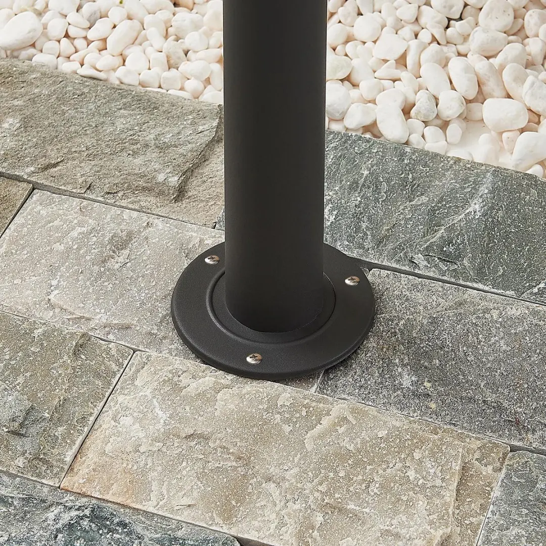 Lindby Tuinpadverlichting Aluminium Glas 40W E27 - Antraciet