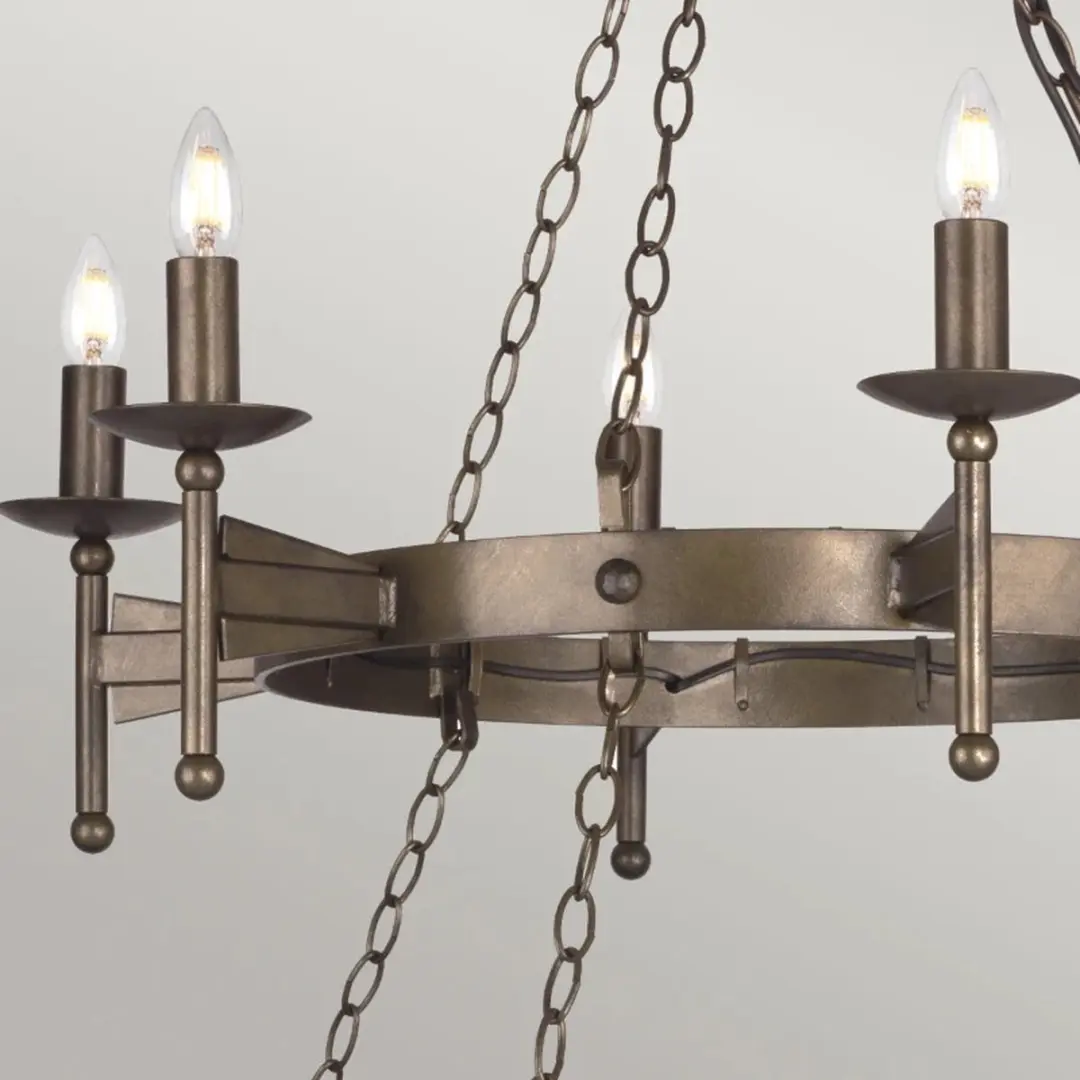 Elstead LED Kroonluchter 18x E14 60W - Old Bronze