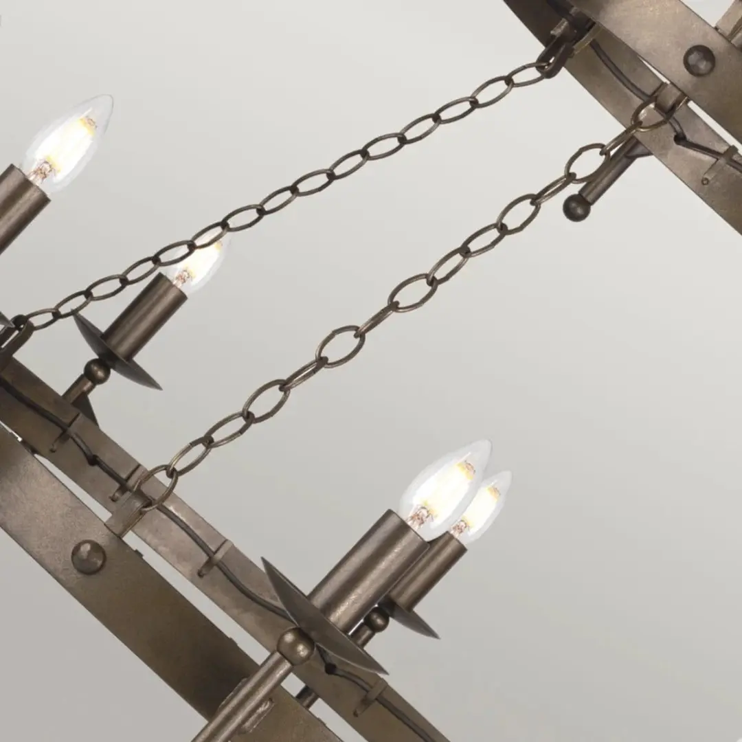 Elstead LED Kroonluchter 18x E14 60W - Old Bronze
