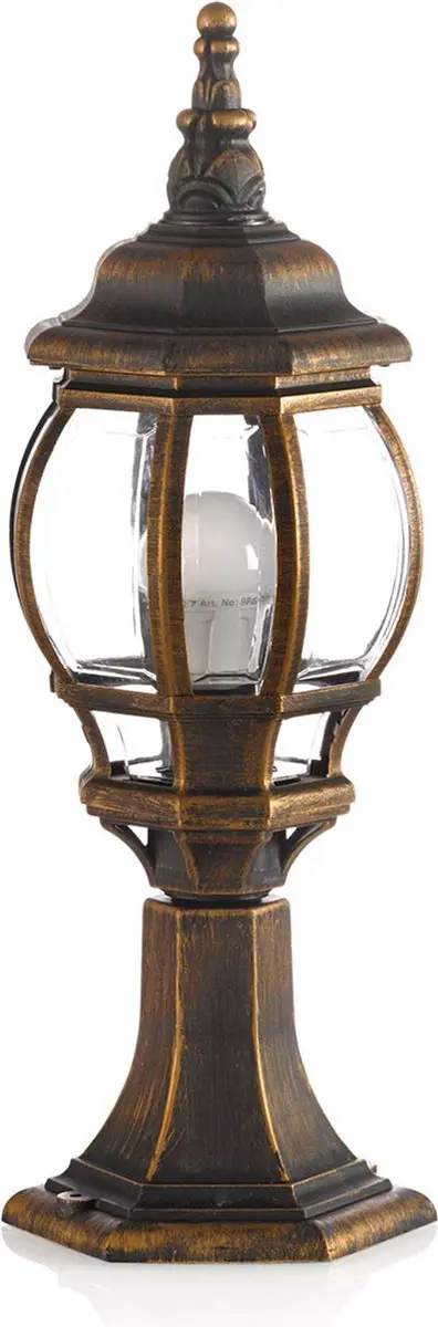 Lindby Sokkellamp E27 60W - 53cm Geborsteld goud