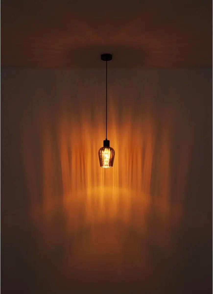 Globo Ryan Hanglamp 4x40W - Zwart Smoked