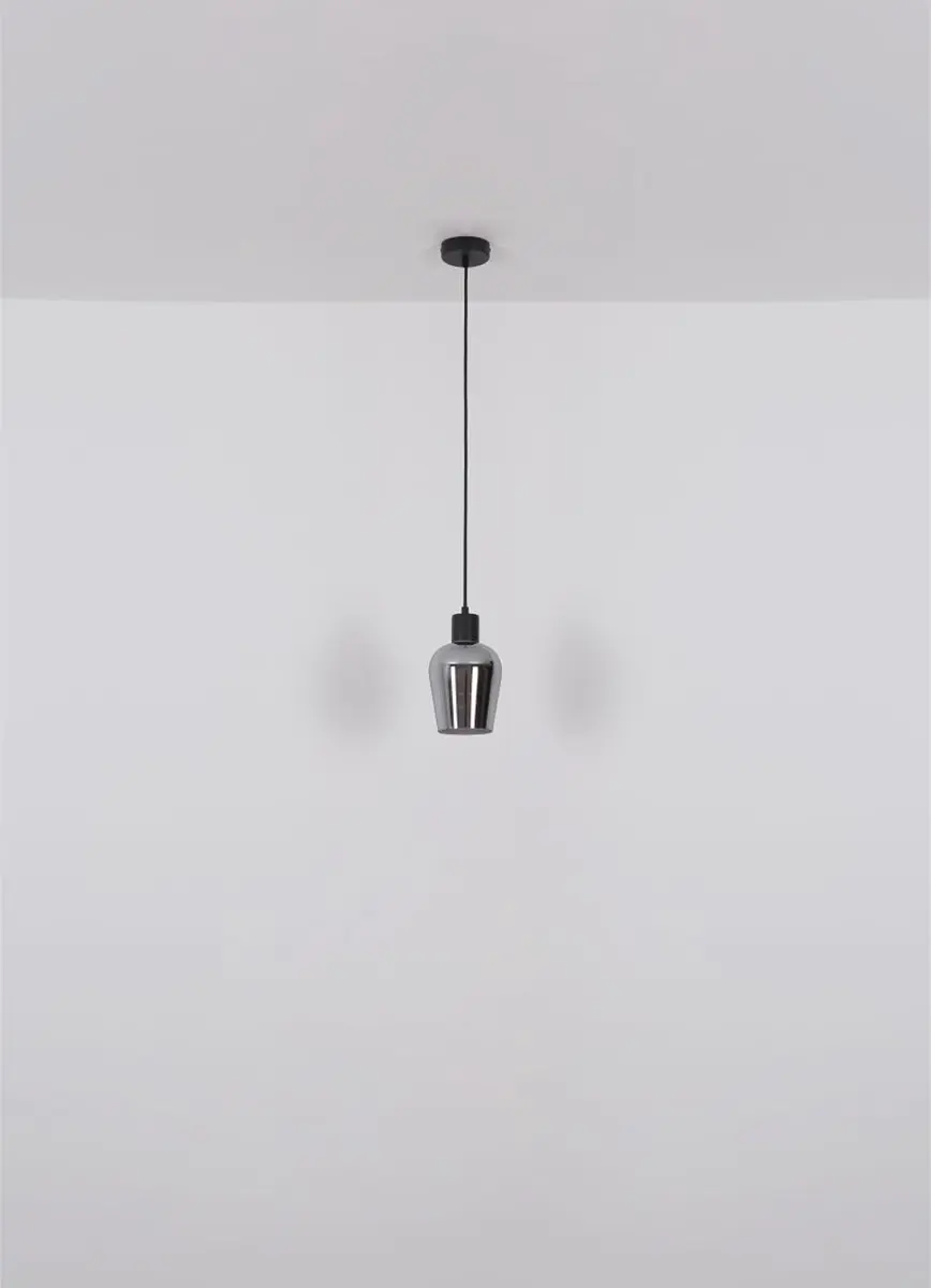 Globo Ryan Hanglamp 4x40W - Zwart Smoked