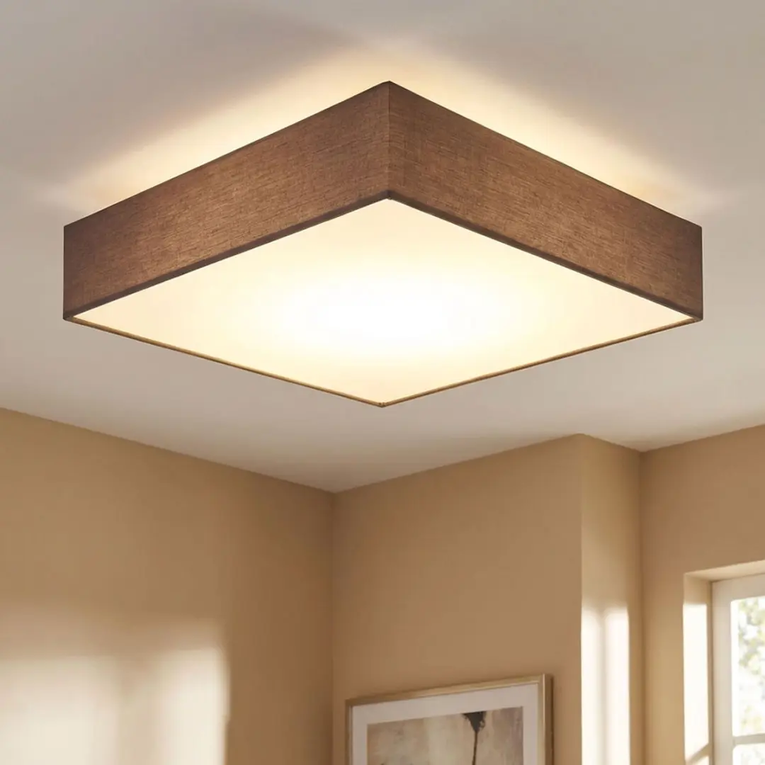 Globo LED Plafondlamp Kantoor 40W 1375lm 50x50cm - Antraciet