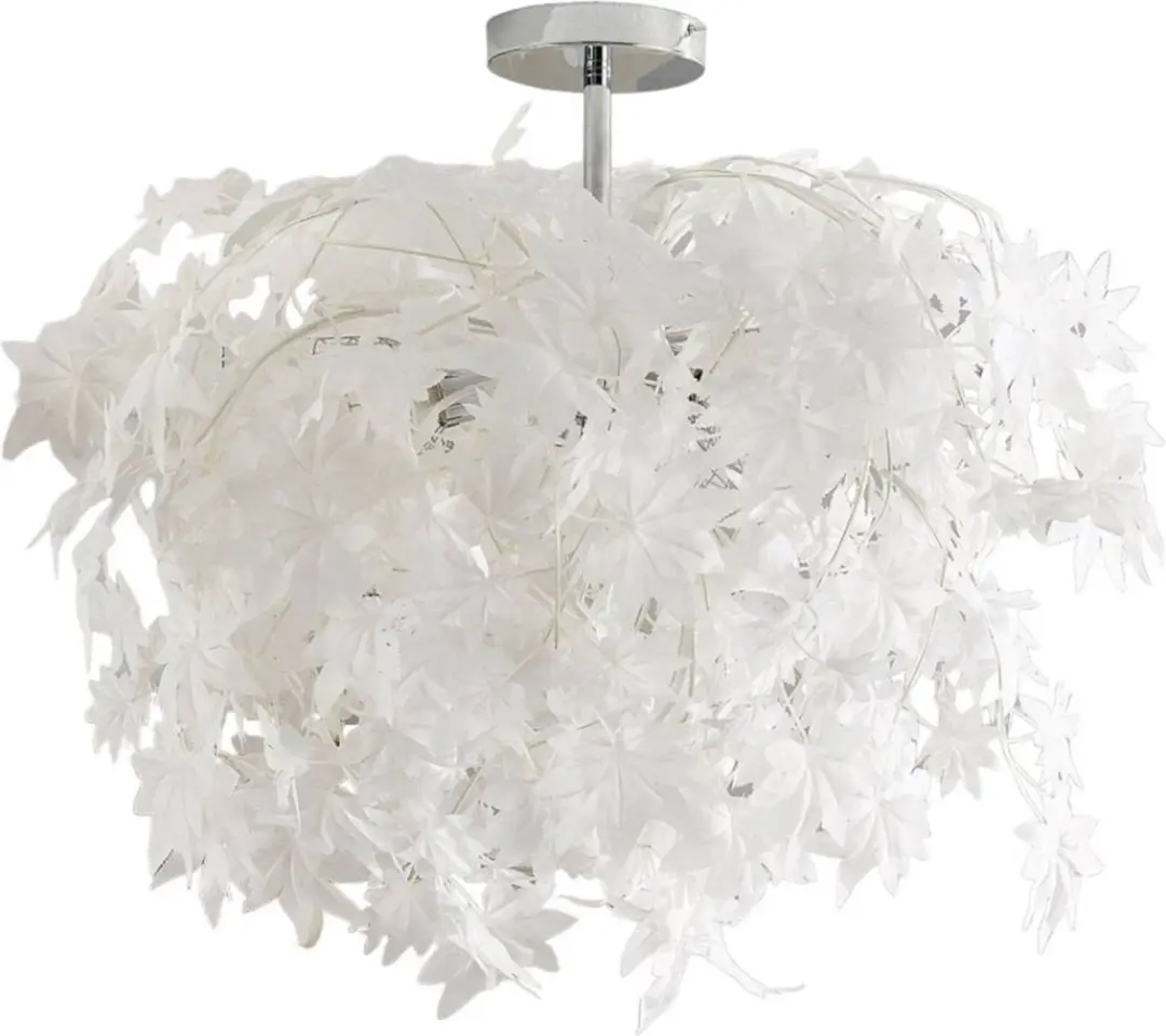 Lindby Plafondlamp 3-lichts 70cm - Wit/Chroom