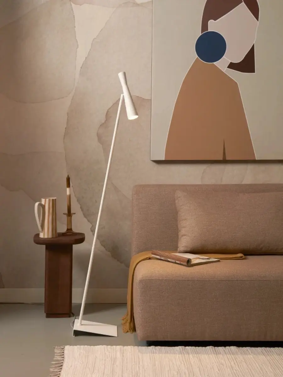 it's about RoMi Vloerlamp Bordeaux - Wit 5W