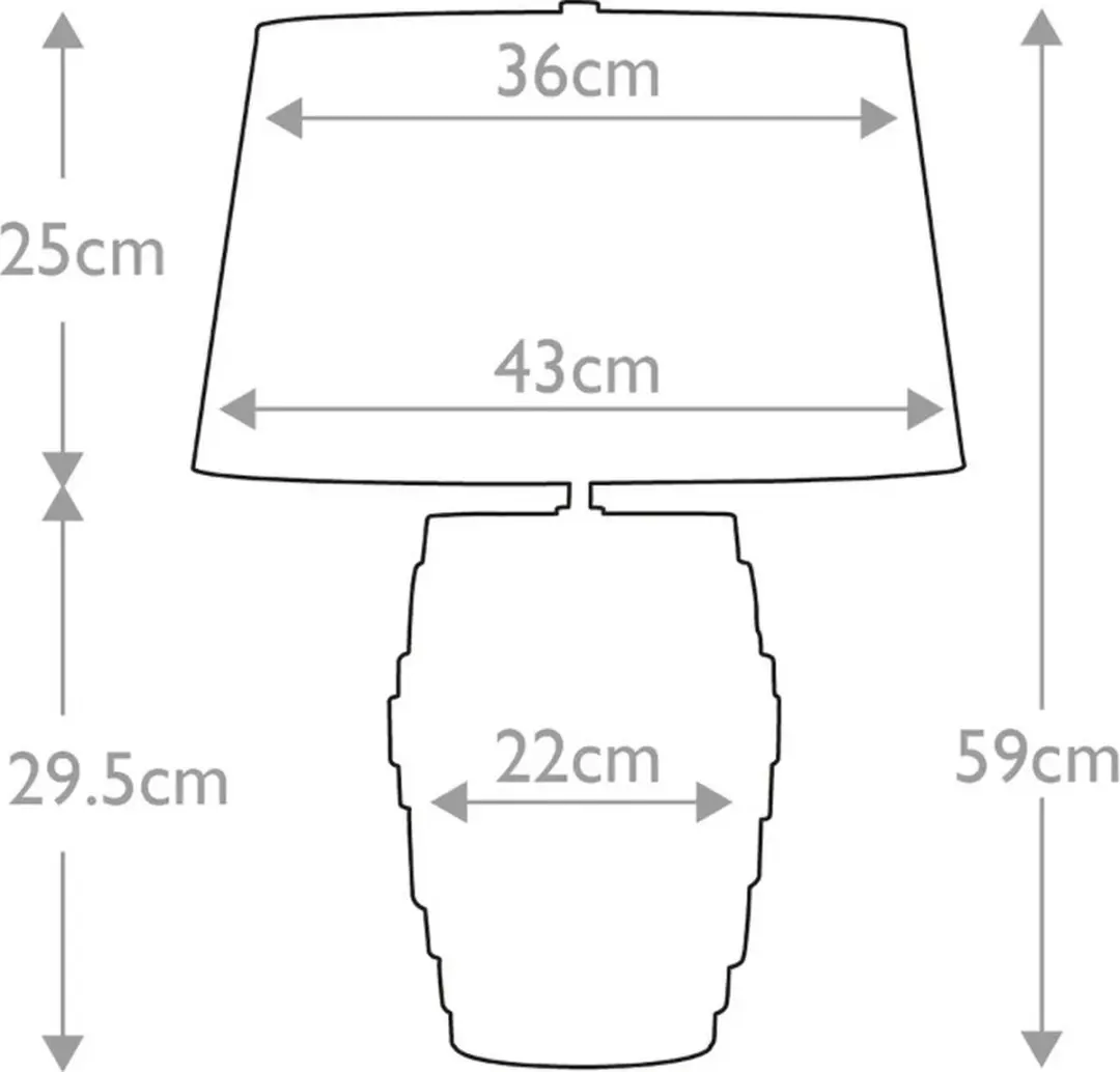Elstead Lighting Neptune LED Tafellamp - 60W Warm Wit - afbeelding 6 van 6
