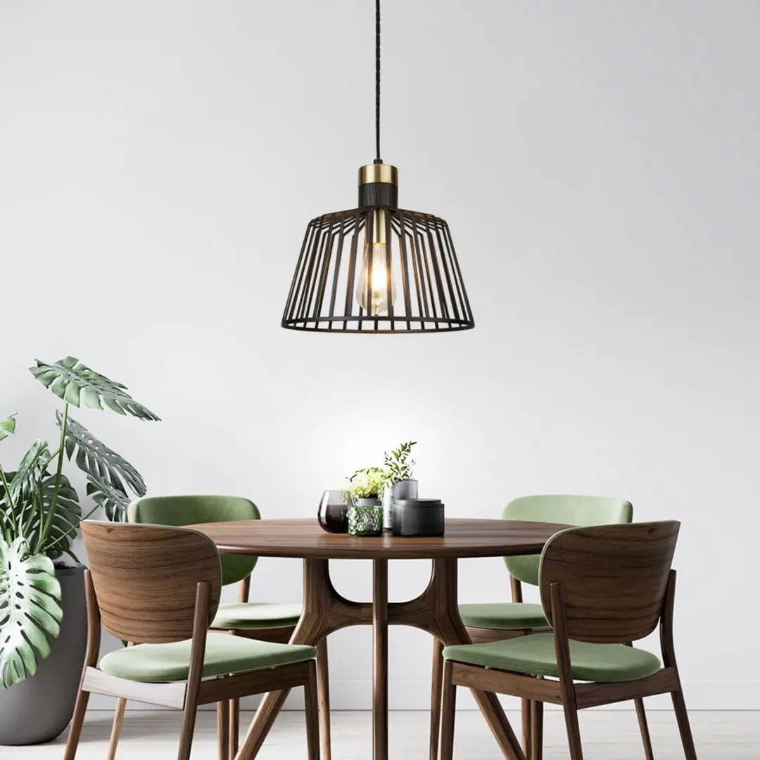 Searchlight Hanglamp Bird Cage Ø30cm - Goud/Zwart