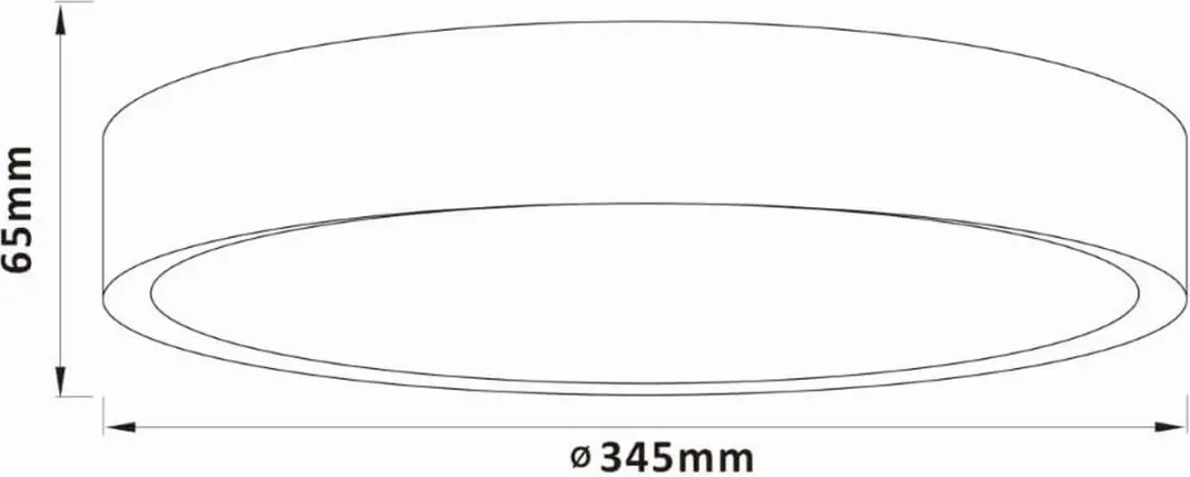 Brilliant Slimline Plafondlamp 24W 3000K - Hout