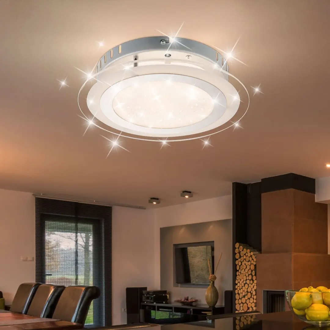 Globo LED Plafondlamp Sterrenhemel 18W 1250lm - Zilver