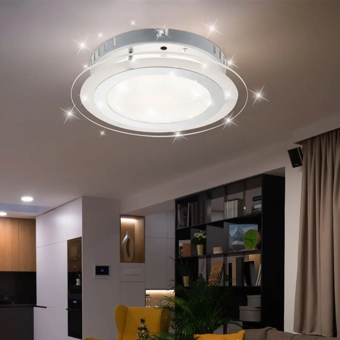 Globo LED Plafondlamp Sterrenhemel 18W 1250lm - Zilver