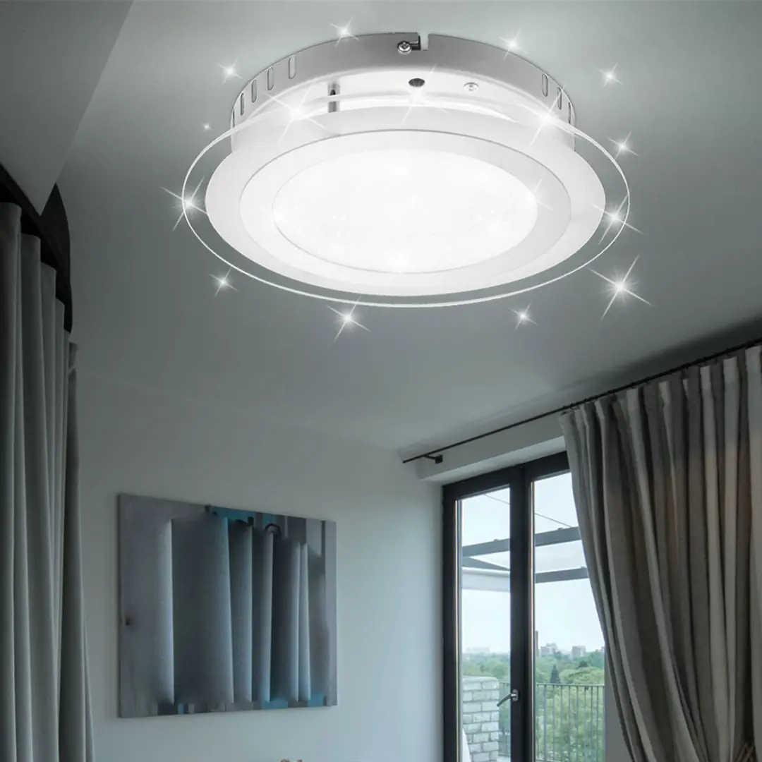 Globo LED Plafondlamp Sterrenhemel 18W 1250lm - Zilver