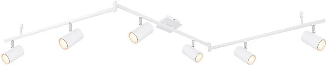 Globo Robby Opbouwspot GU10 - 6 Stuks - Wit Metaal