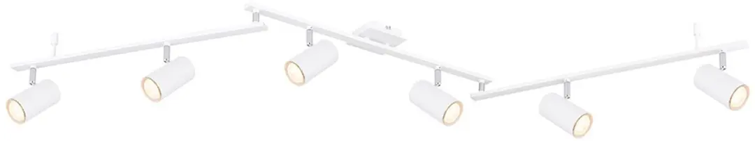 Globo Robby Opbouwspot GU10 - 6 Stuks - Wit Metaal