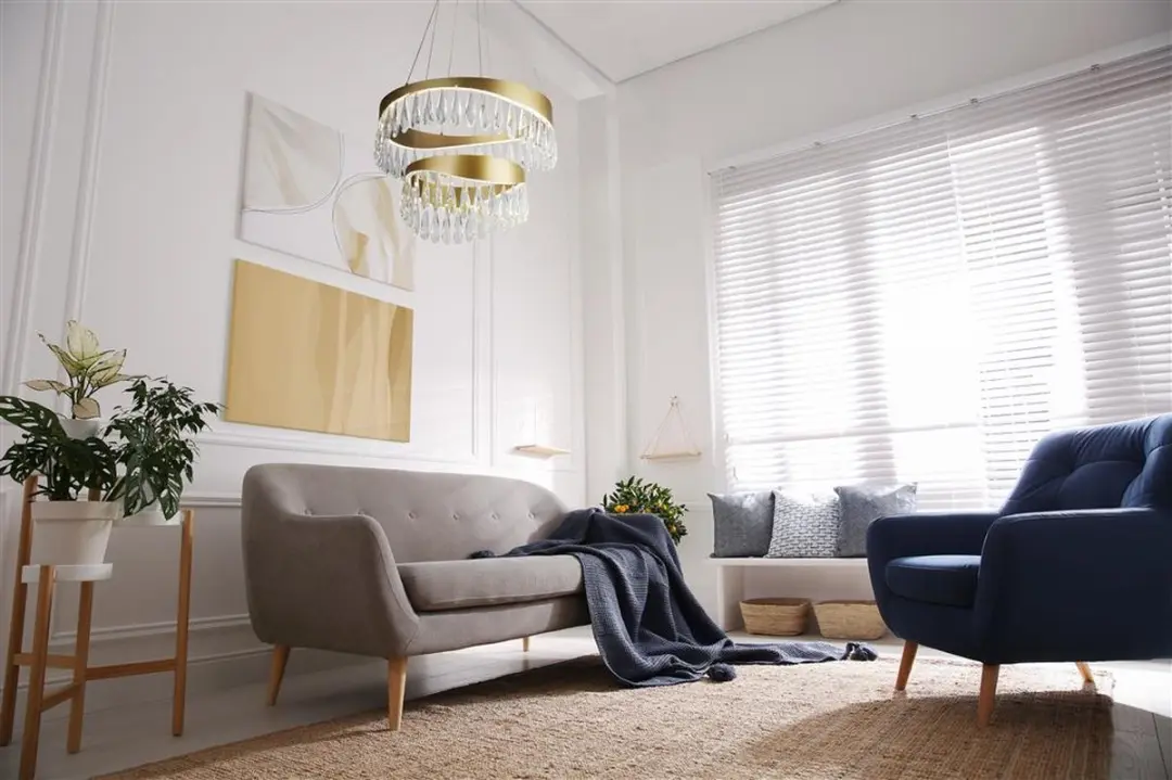 Searchlight Kroonluchter Kristal Goud 53W - Koelwit