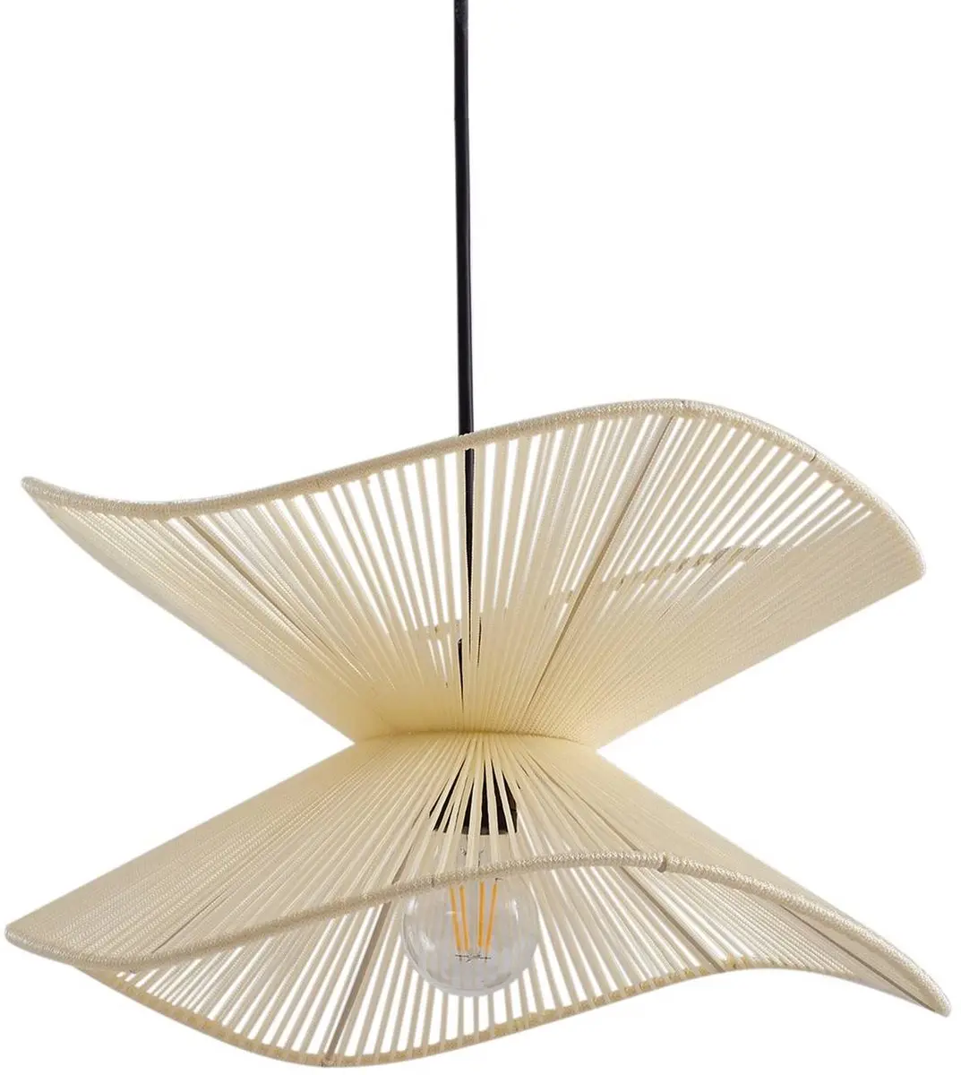 Lindby Beige Hanglamp Buiten 1 Licht - E27