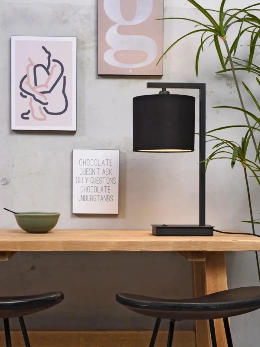 it's about RoMi Boston Tafellamp - 40W - Zwart