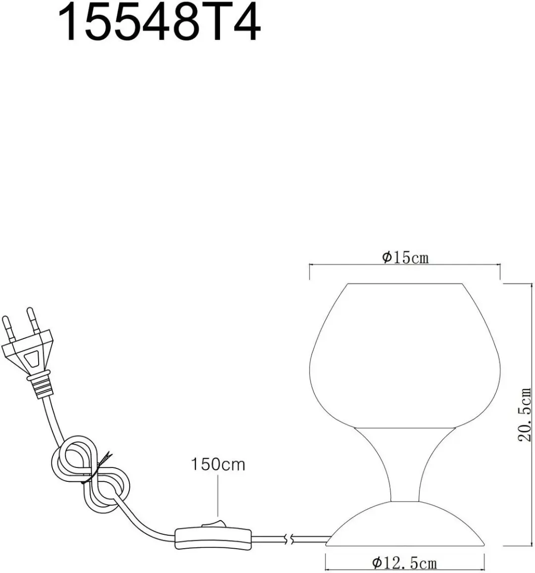 Globo Maxy Tafellamp Groen Ø15cm - E27