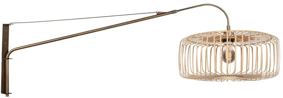 Steinhauer Breeza-Beache Wandlamp 40cm - Bruin - Draaibaar/Kantelbaar