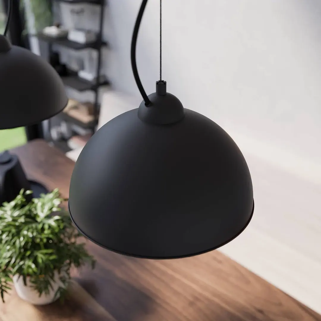 Lindby Hanglamp 3-lichts Metaal E27 - Zwart/Goud