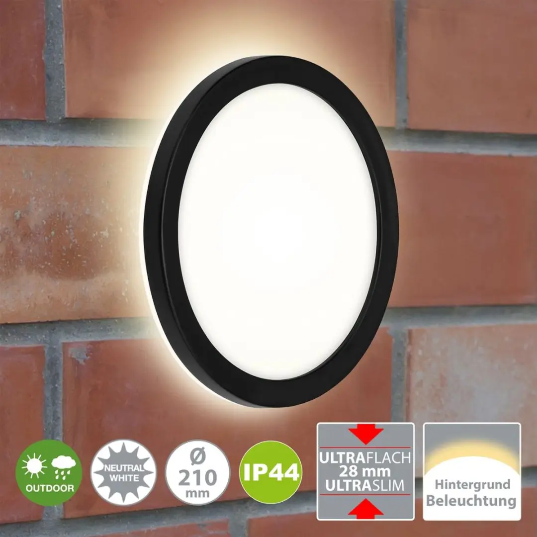 Briloner Frankfurt LED Buitenlamp – 21 cm – Zwart - afbeelding 6 van 6