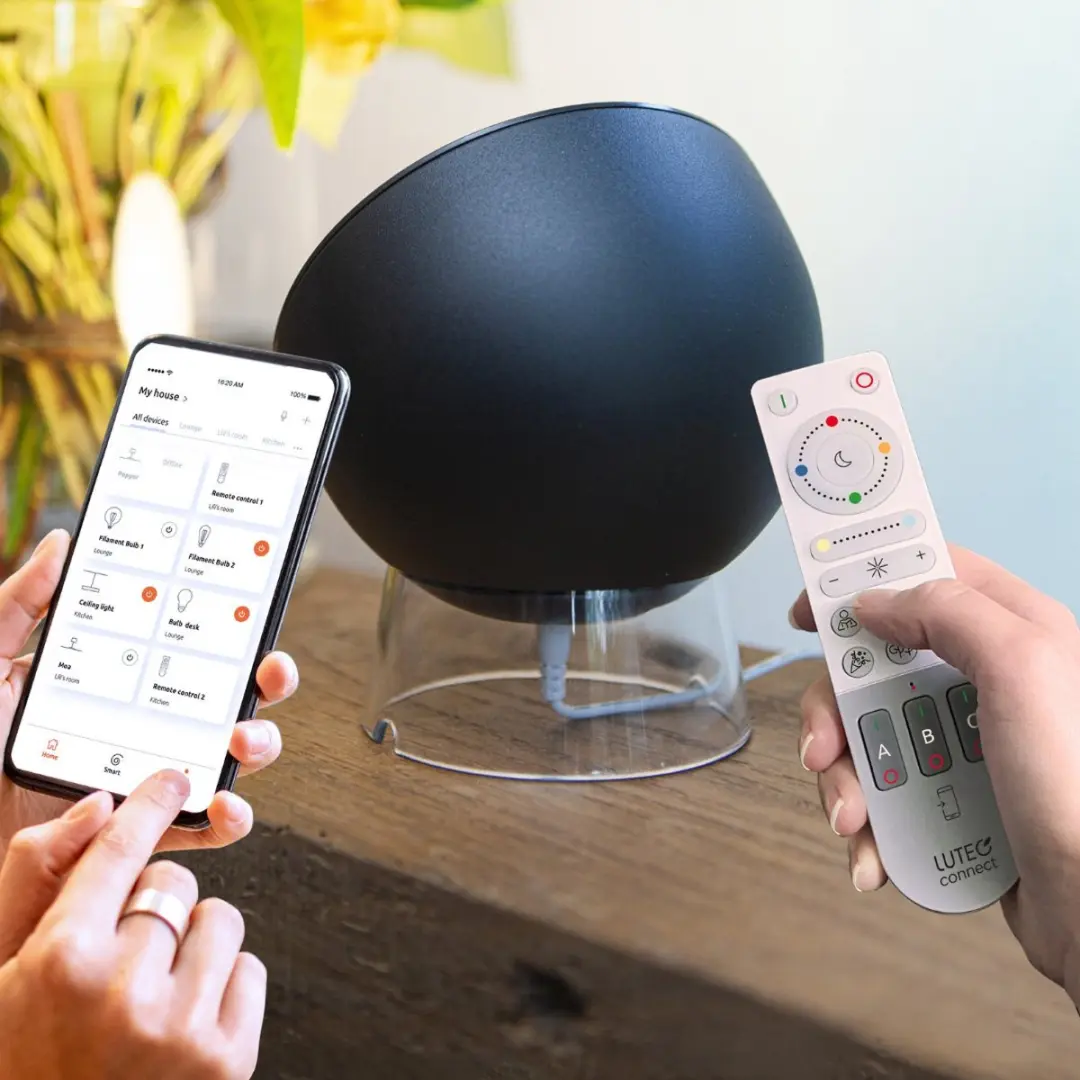 Lutec Connect STANOS Plafondspot LED - 10cm - Zwart