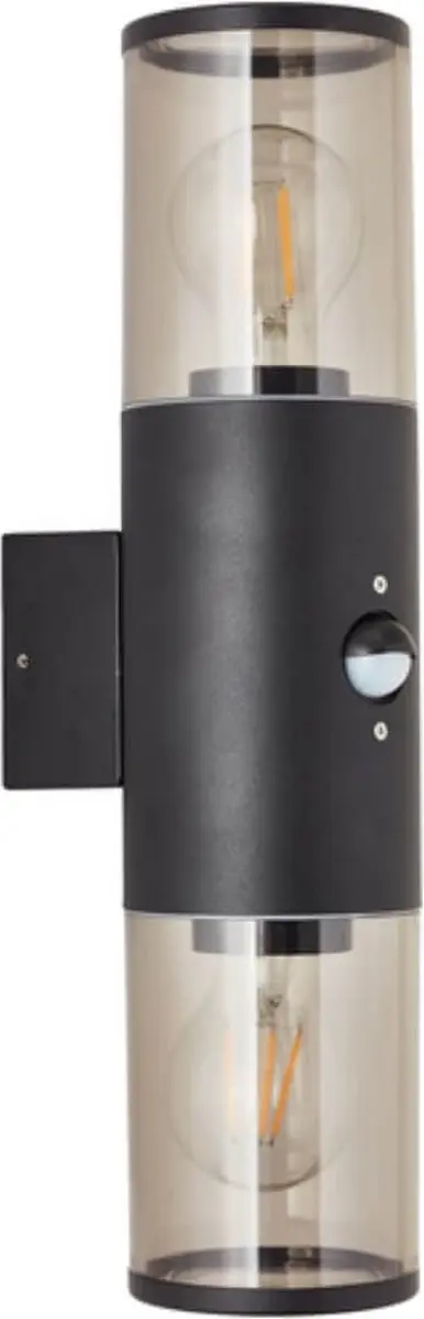 Brilliant Sergioro Buiten Wandlamp Bewegingsensor - Zwart - afbeelding 6 van 6