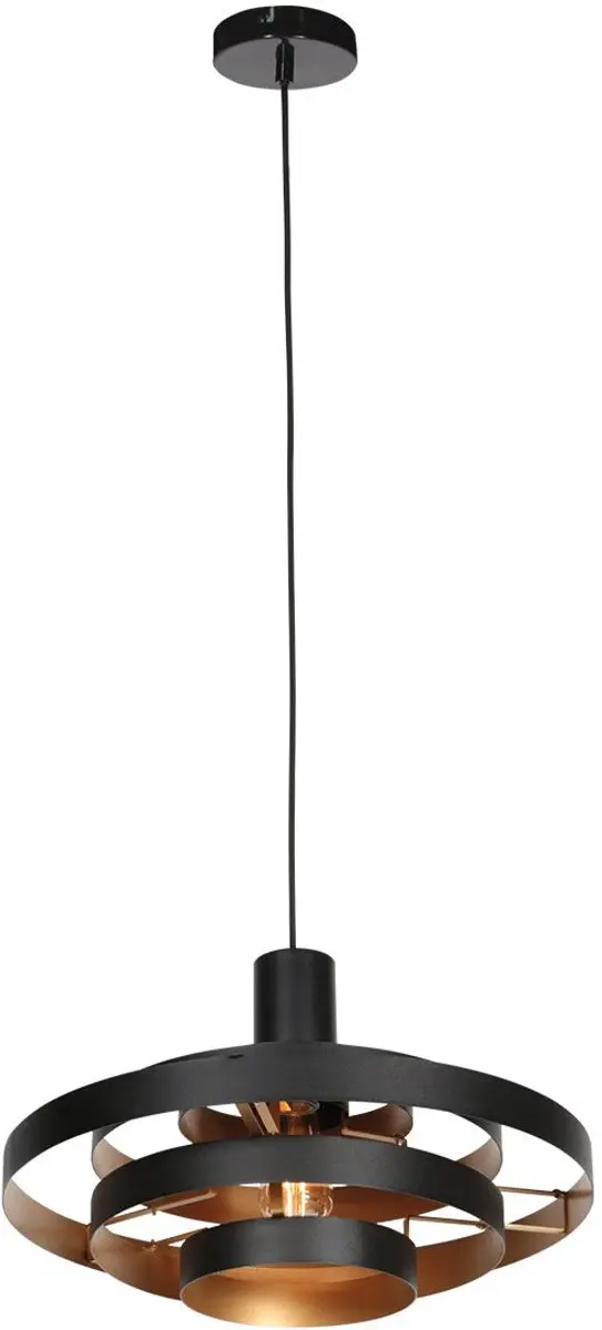 Steinhauer Halo Cirque 4217ZW Hanglamp - Zwart - Ø50cm - 40W