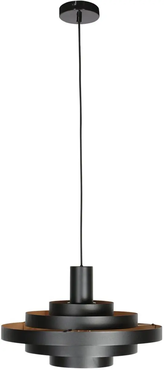 Steinhauer Halo Cirque 4217ZW Hanglamp - Zwart - Ø50cm - 40W
