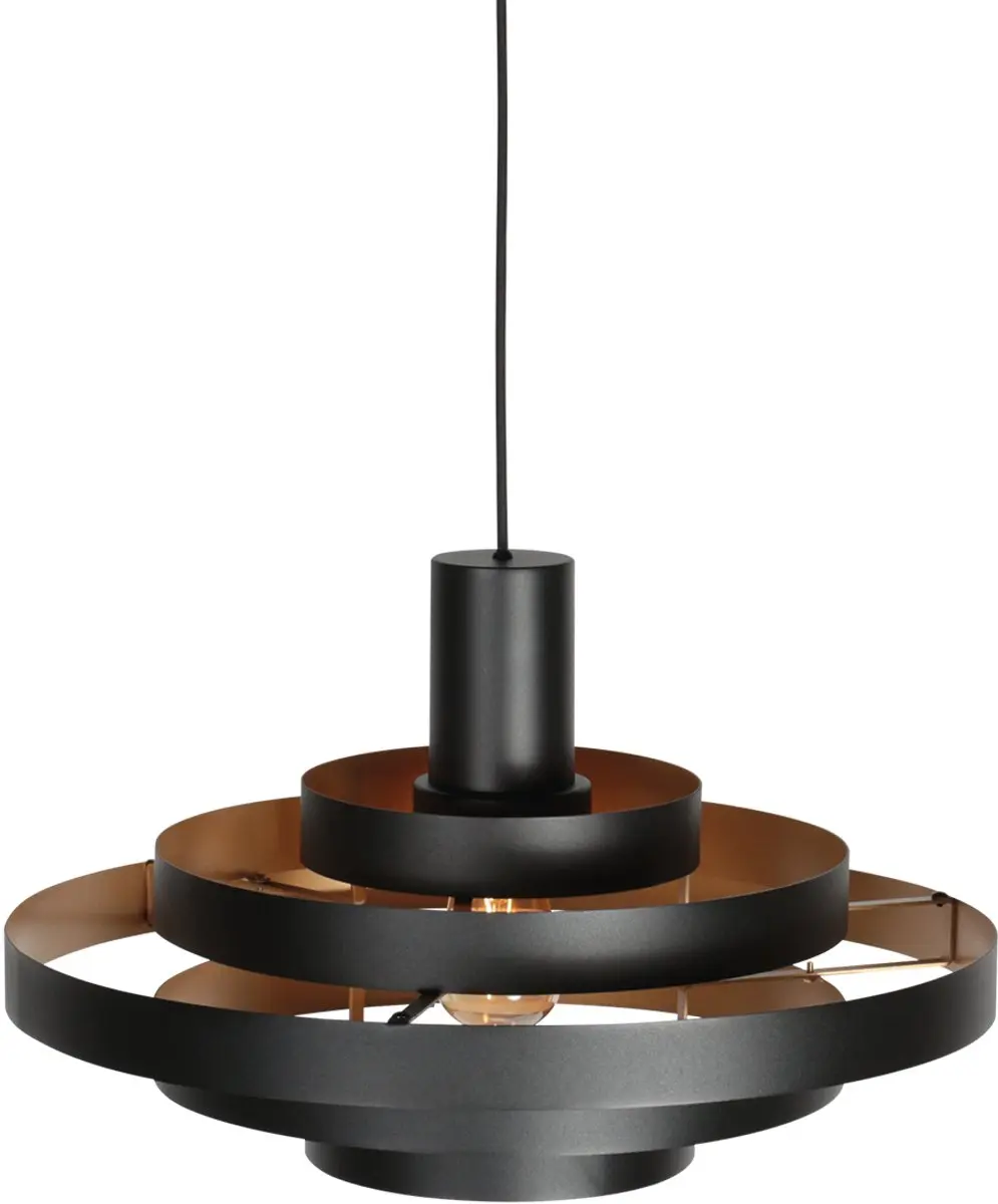 Steinhauer Halo Cirque 4217ZW Hanglamp - Zwart - Ø50cm - 40W - afbeelding 6 van 6