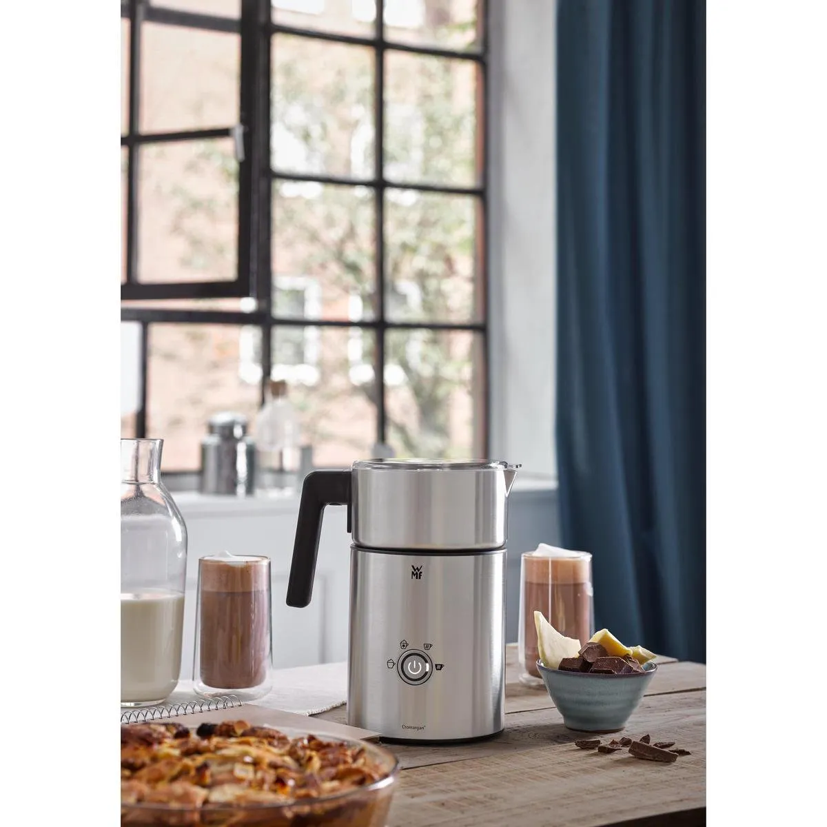 WMF Lono Elektrische Melkopschuimer 650W - 0,5L - Blauw