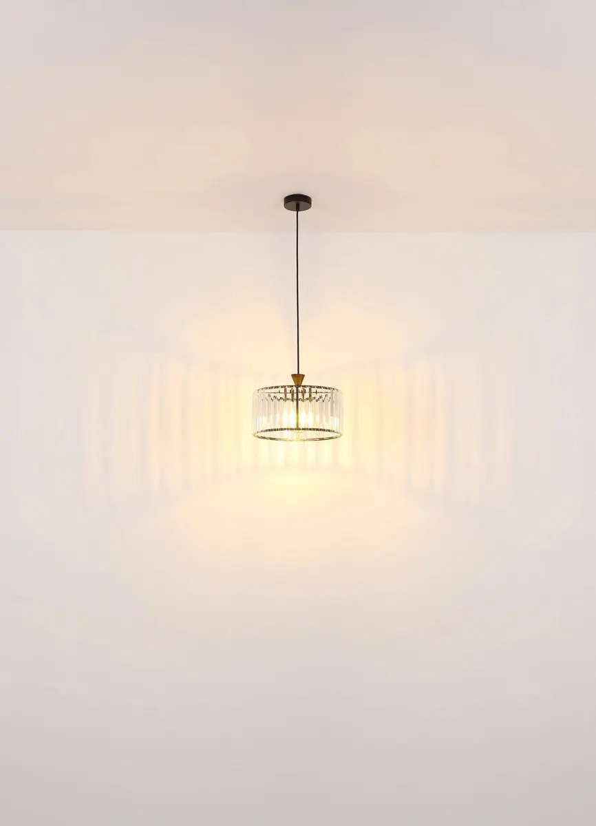 Globo Jordana Hanglamp - Ø31cm - E27 - Zwart