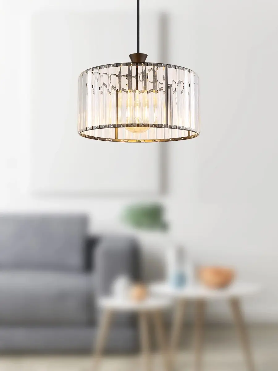 Globo Jordana Hanglamp - Ø31cm - E27 - Zwart