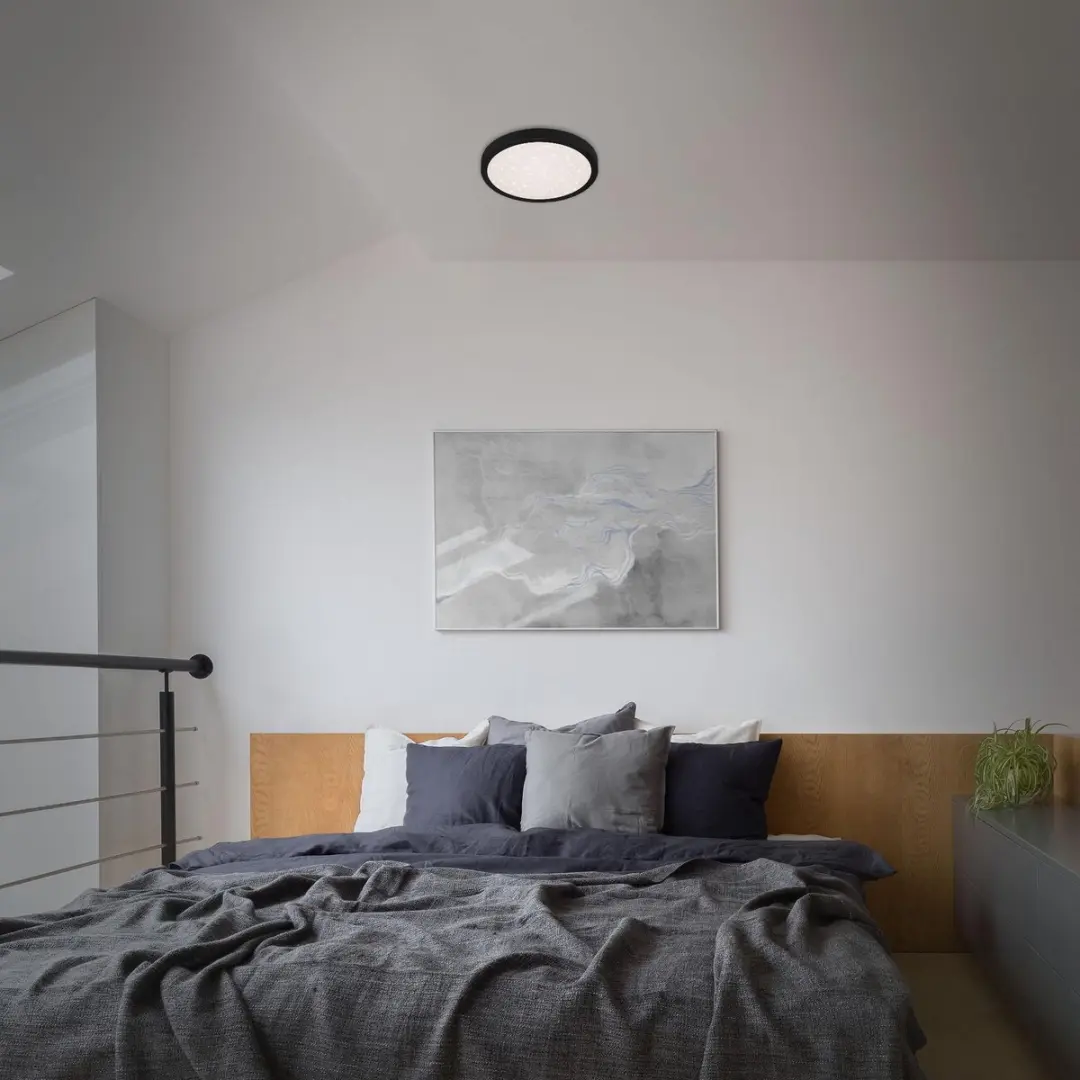 Briloner Runa Sterrenhemel Plafonnière 18W - Zwart