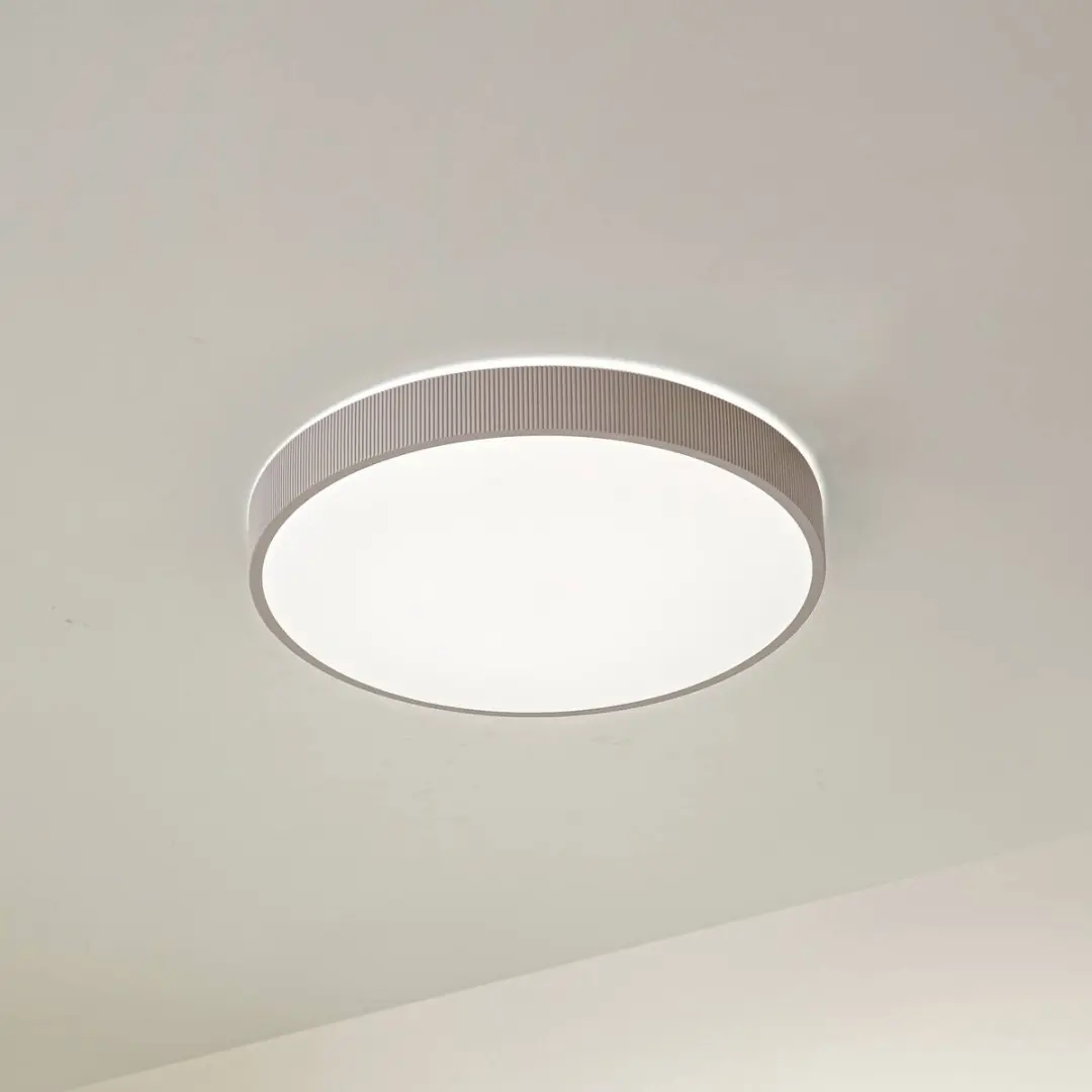Lindby LED Plafondlamp 49cm - 1 Lichtpunt - Wit/Taupe